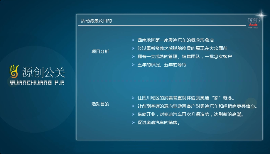 华星名仕奥迪汽车4S店开业典礼暨奥迪A5汽车上市仪式策划方案.ppt_第3页