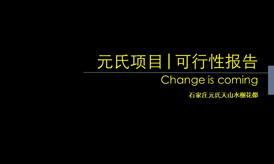 石家庄元氏天山水榭花都项目可行性报告 148页.ppt_第1页