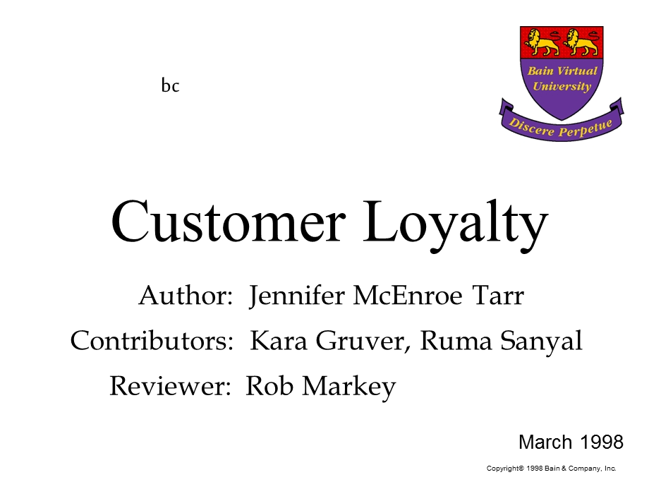 贝恩战略分析方法市场营销customerloyalty019.ppt_第1页