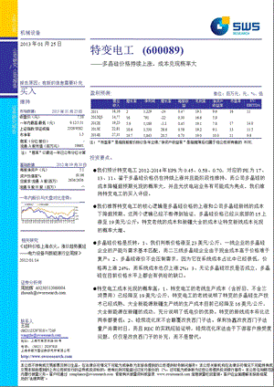 特变电工(600089)：多晶硅价格持续上涨成本兑现概率大0125.ppt