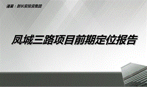 西安新长安集团凤城三路项目定位报告141p.ppt