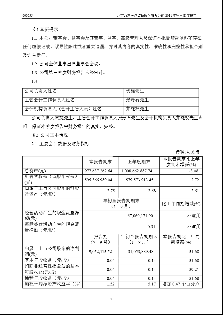 600055万东医疗第三季度季报.ppt_第3页