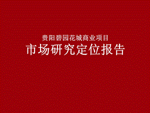 2009贵阳碧园花城商业项目市场研究定位报告162P(1).ppt