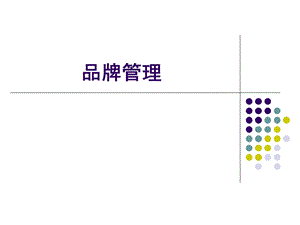 品牌与品牌管理概述.ppt