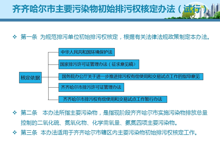 齐齐哈尔市主要污染物初始排污权核定办法（试行） .ppt_第3页