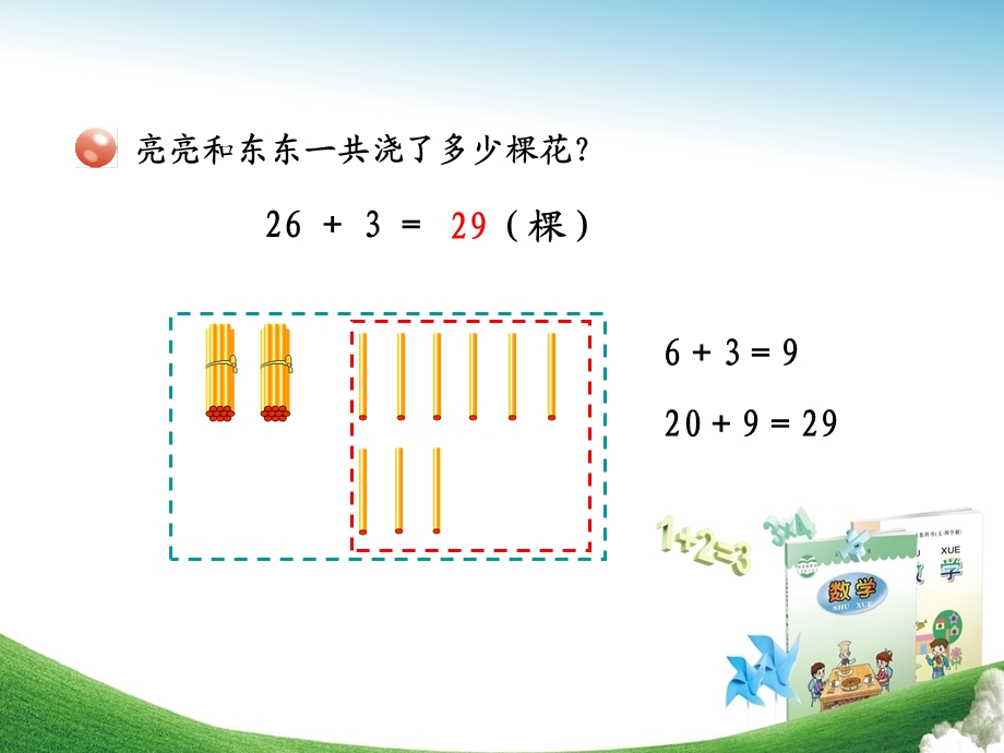 青岛版小学数学一级下册《两位数加一位数、整十数》课件.ppt_第3页