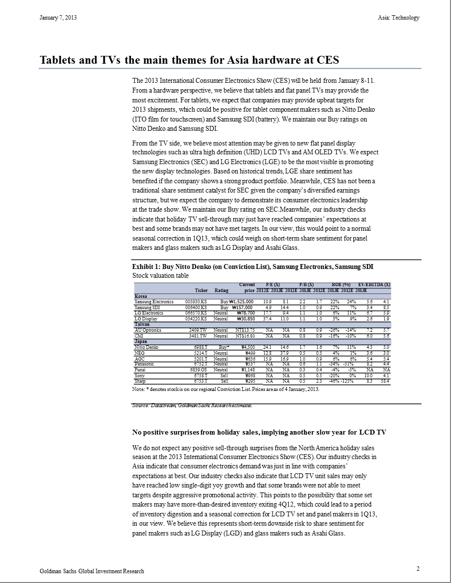 ASIA：TECHNOLOGY：CES：TABLETSANDNEWFLATPANELTVTECHNOLOGIESTHEFOCUS0107.ppt_第2页