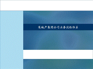 某房地产集团业务流程体系.ppt