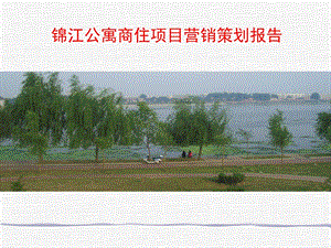 南阳锦江公寓商住项目营销策划报告126PPT.ppt