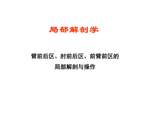 9上肢 臂 肘 前臂.ppt