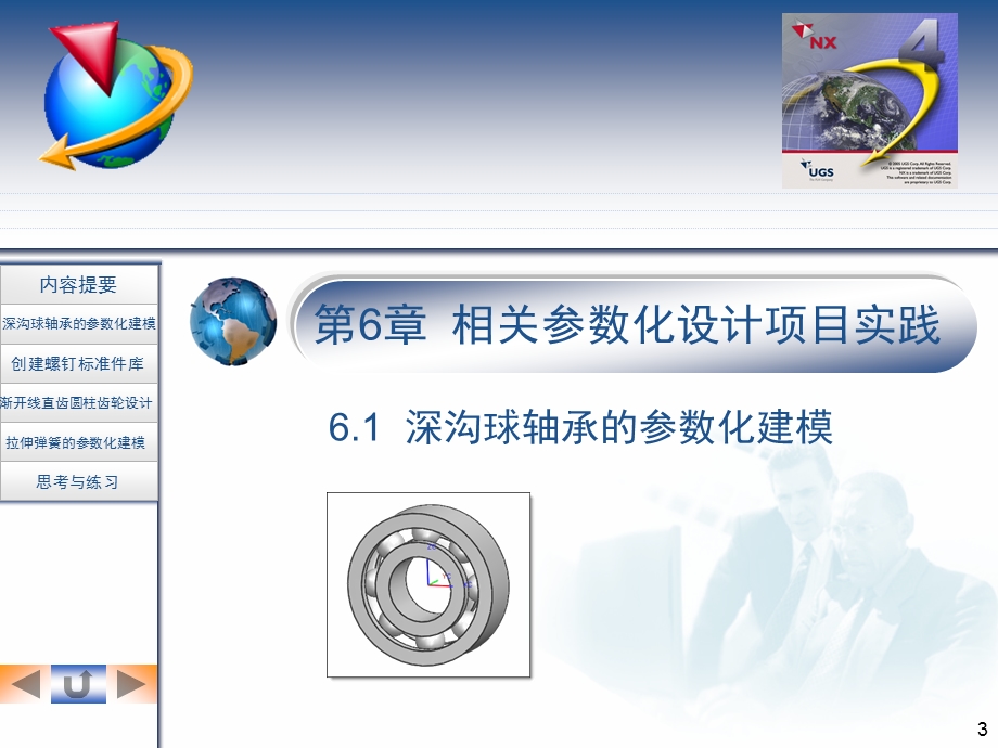 UG NX4实例教程第6章 相关参数化设计项目实践.ppt_第3页