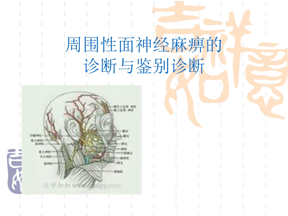 面神经麻痹的诊断与鉴别诊断（PPT X页） .ppt_第1页