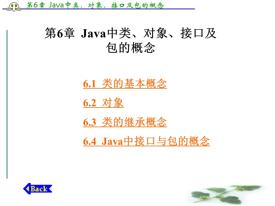 第6章 Java中类、对象、接口及包的概念.ppt_第1页