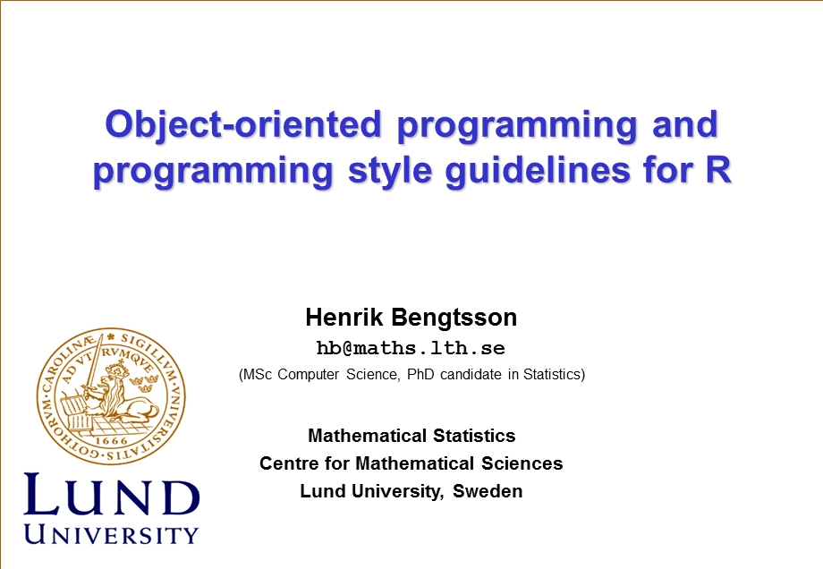 OBJECTORIENTED PROGRAMMING IN [R].ppt_第1页