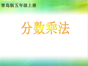 青岛版小学数学五级上册《分数乘法》课件.ppt