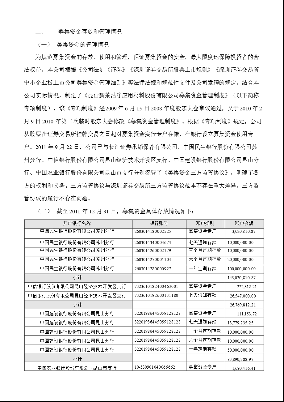 新莱应材：关于募集资金存放与使用情况的专项报告.ppt_第2页