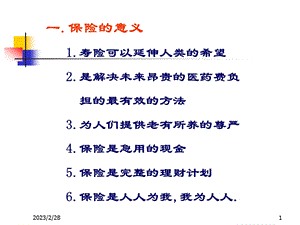 最新保险意义与功用【ppt】 .ppt