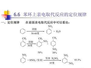 苯环上亲电取代反应的定位规律.ppt