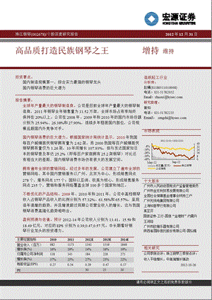 珠江钢琴(002678)：高品质打造民族钢琴之王0104.ppt