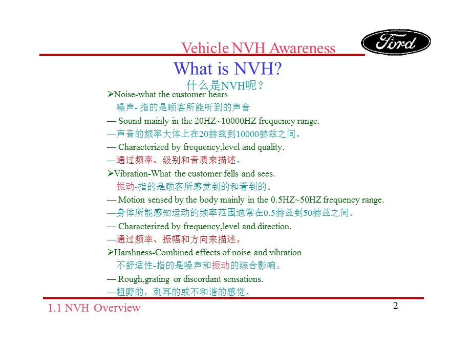 福特汽车NVH（噪声）知识培训教材.ppt_第2页