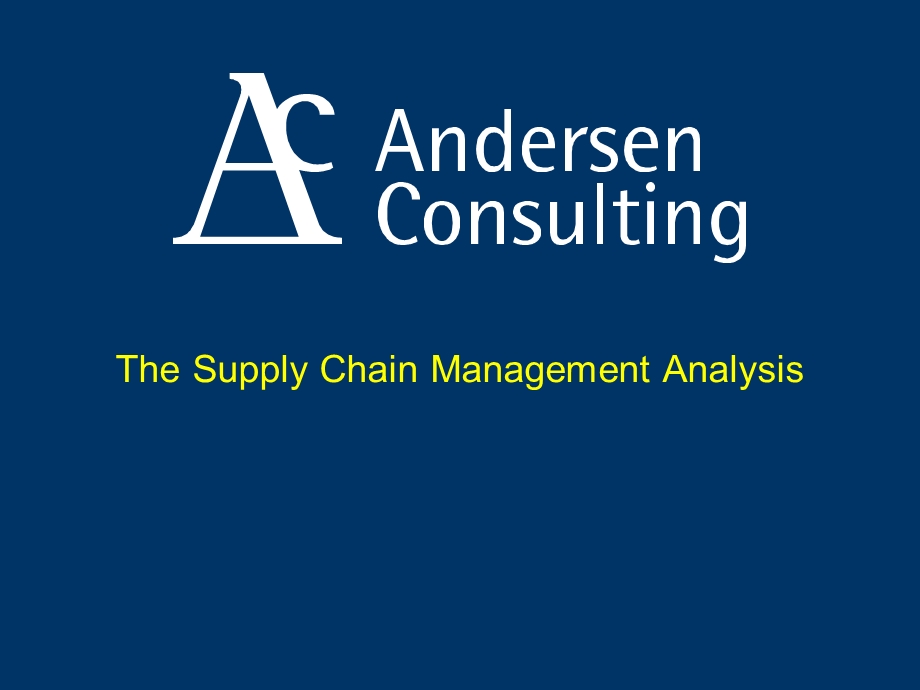 The Supply Chain Management Analysis.ppt_第1页