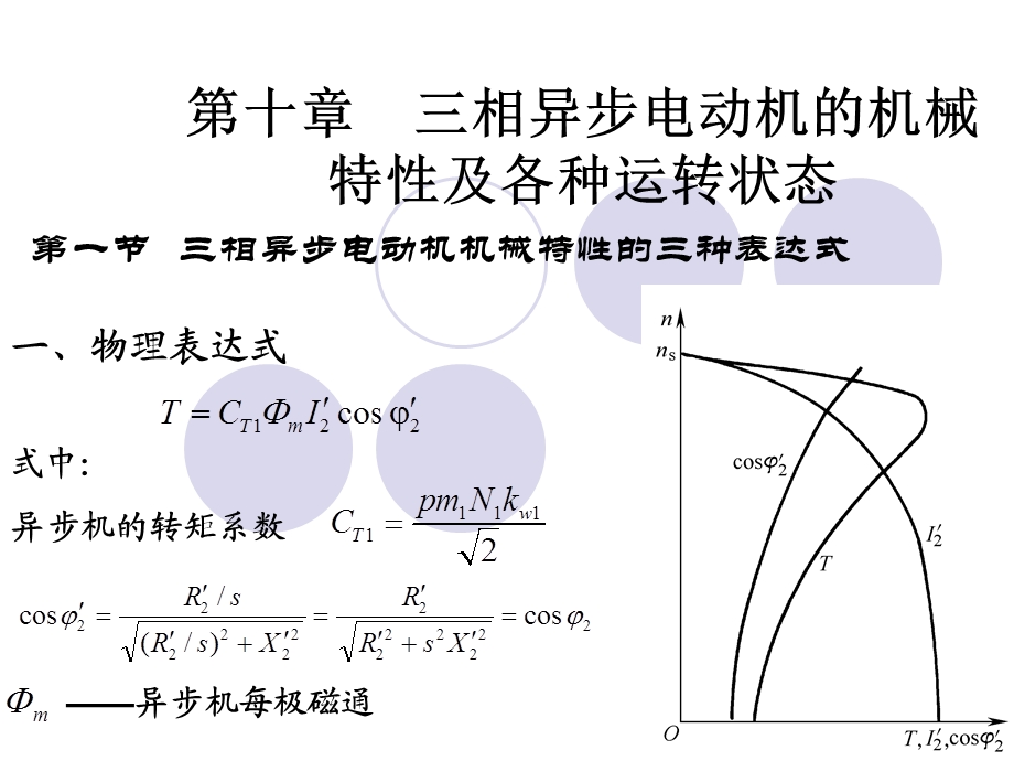 三相异步电动机的机械特性及各种运转状态.ppt_第1页