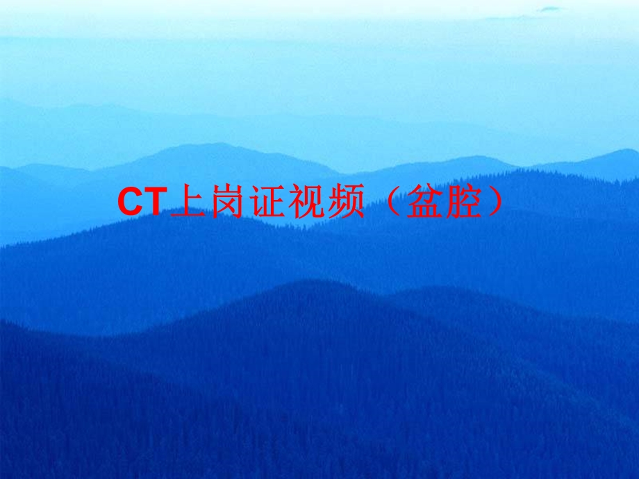 CT上岗证视频(盆腔).ppt_第1页