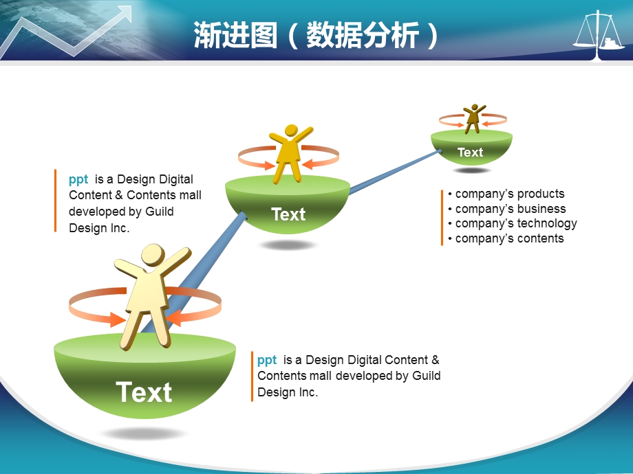 PPT数据分析的几种展示方式ppt模板（柱状、环形等） .ppt_第2页