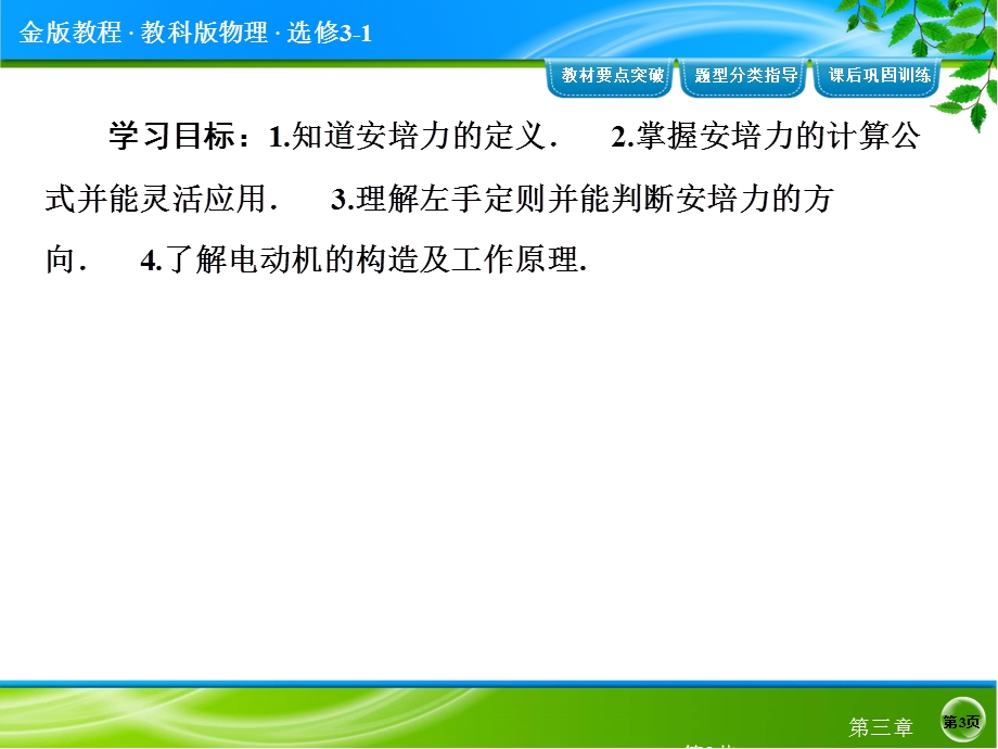 金版高中物理一轮复习：第三章 磁场32.ppt_第3页