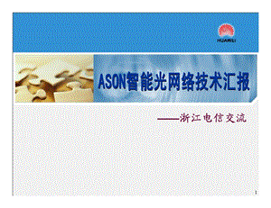 ASON智能光网络技术汇报——华为(1).ppt