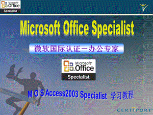 MOSAccess2003培训教材SpecialistEric0825.ppt