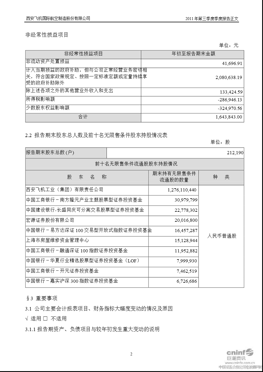 西飞国际：第三季度报告正文.ppt_第3页