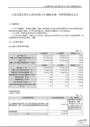 宝莫股份：第一季度报告全文.ppt