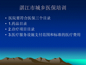 城乡医保培训PPT社保培训资料.ppt