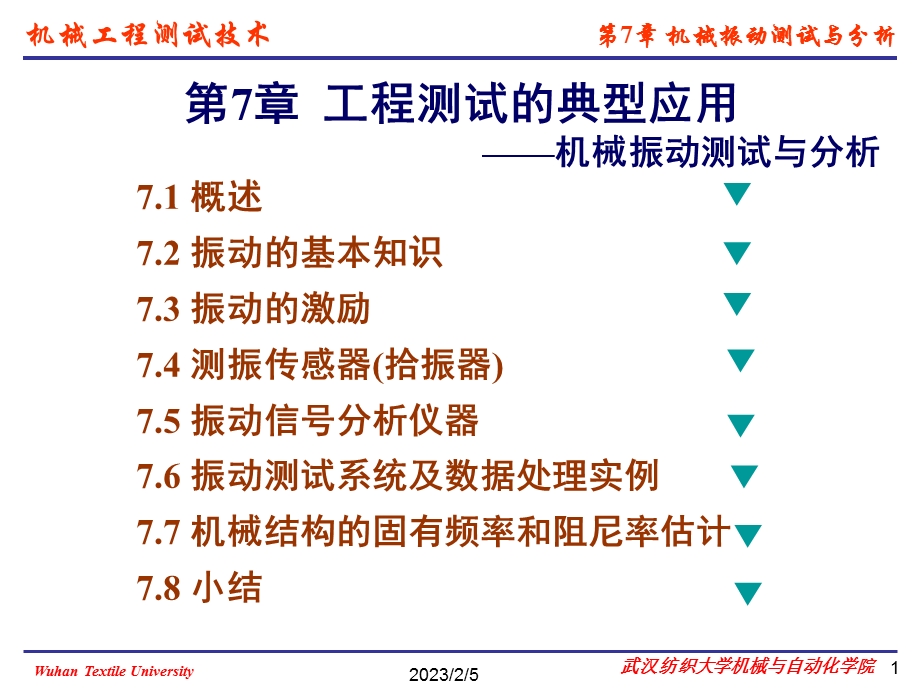 机械测试工程技术工程测试典型应用机械振动测试与分析教学课件PPT.ppt_第1页