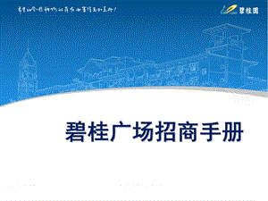 碧桂园集团碧桂广场招商手册.ppt