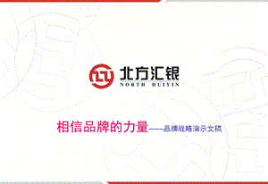 北方汇银担保公司品牌战略演示方案.ppt