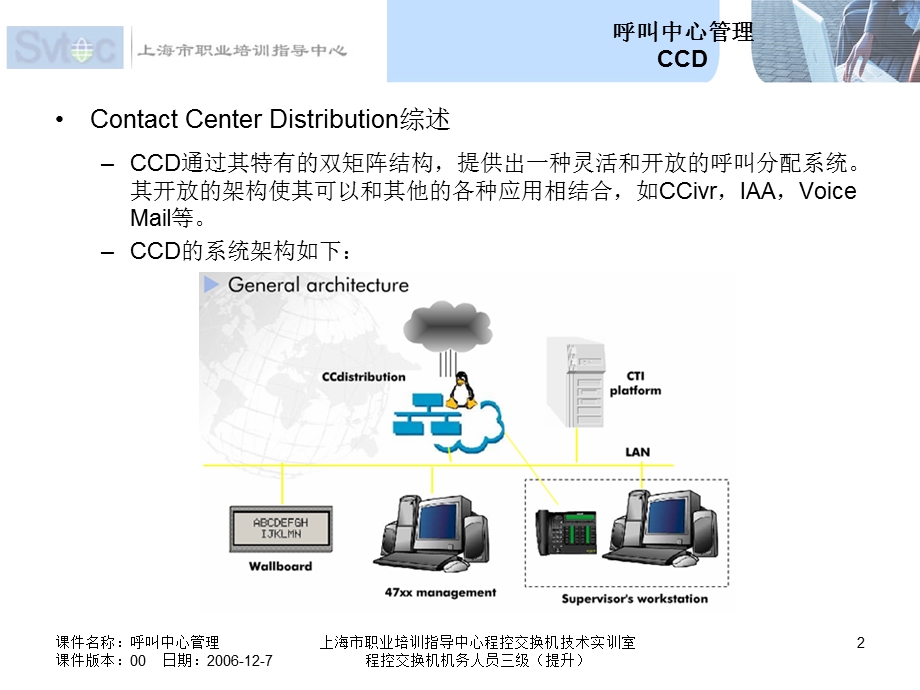 程控交换机机务人员三级（提升）呼叫中心管理.ppt_第2页