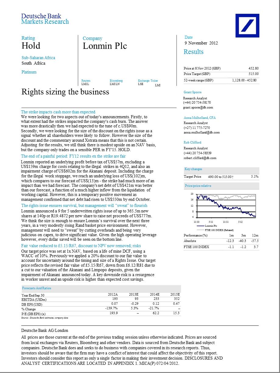 LONMINPLC(LMI.L)：RIGHTSSIZINGTHEBUSINESS1111.ppt_第1页