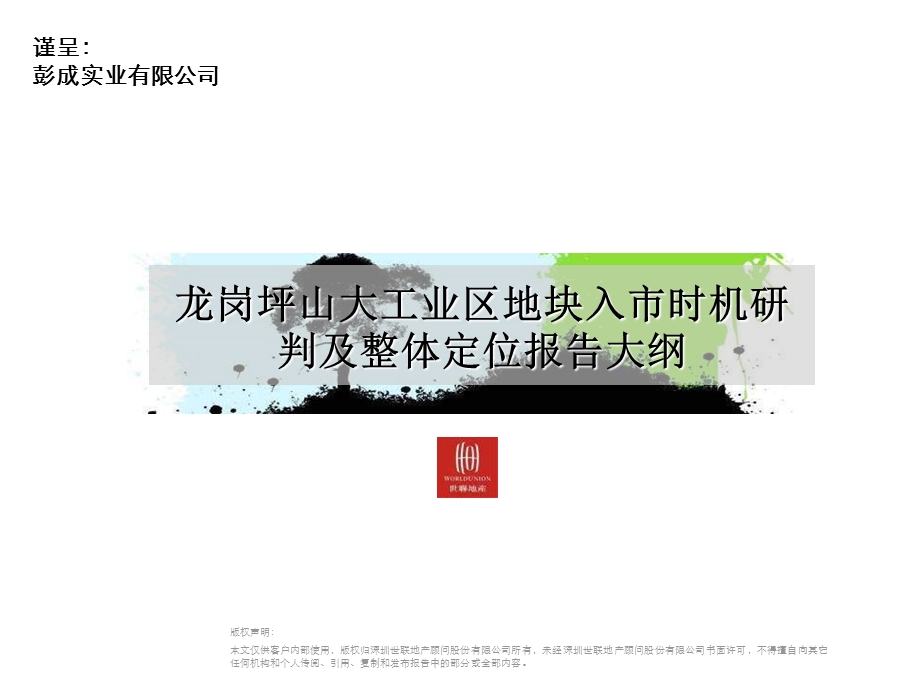 龙岗坪山大工业区住宅项目入市时机研判及整体定位报告 2010-226页(1).ppt_第1页