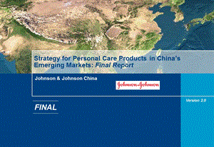 Johnson & Johnson China Personal Care product Market Entry.ppt