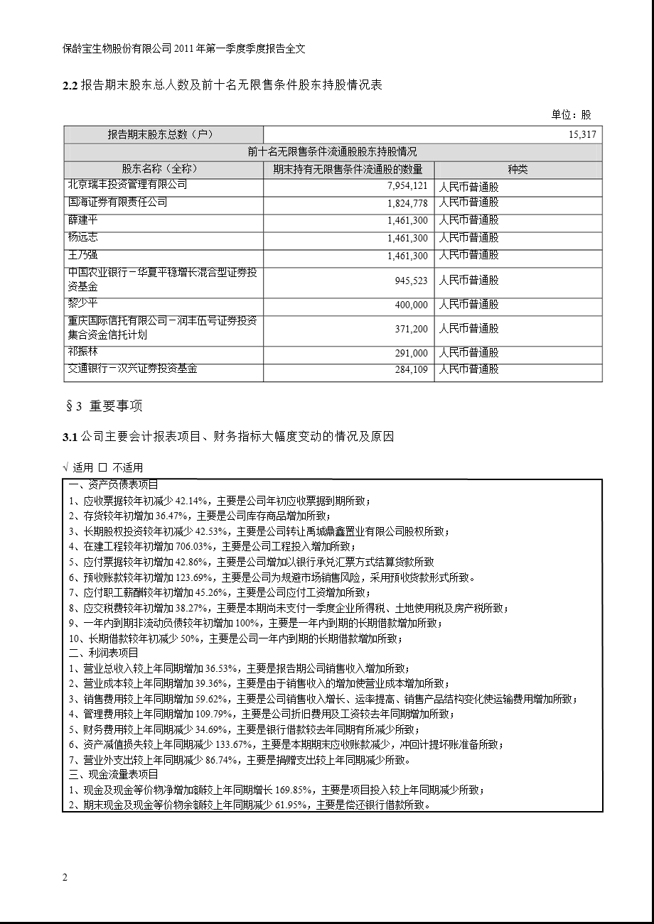 保龄宝：第一季度报告全文.ppt_第2页