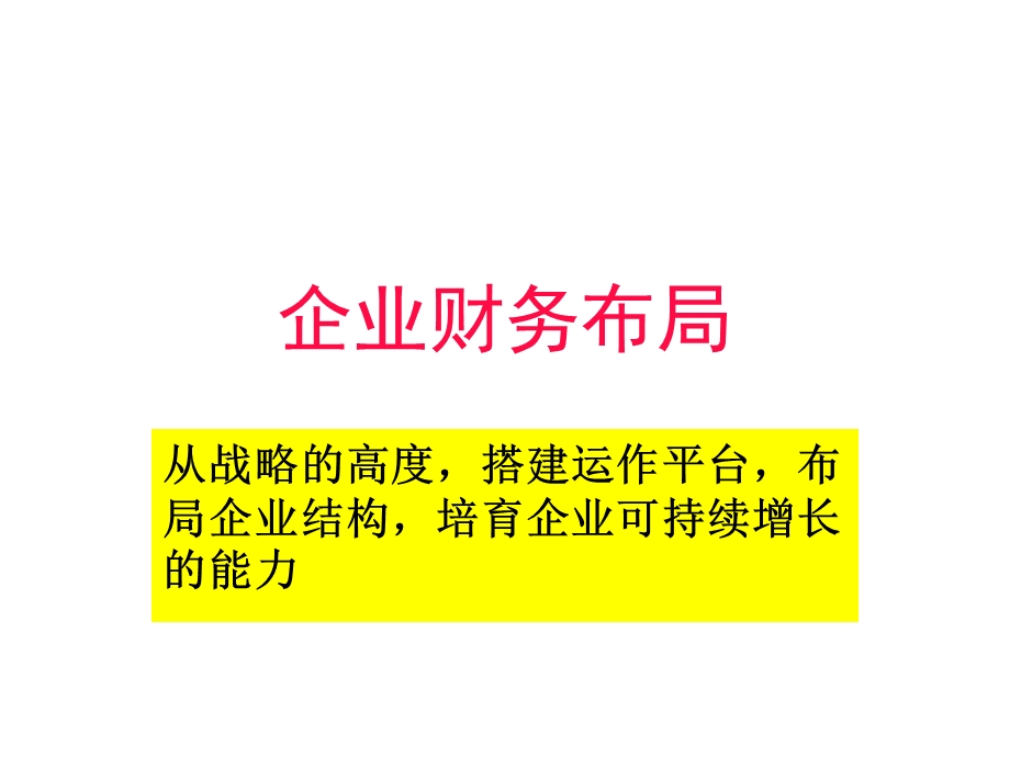 企业财务的布局、运作和控制.ppt_第3页