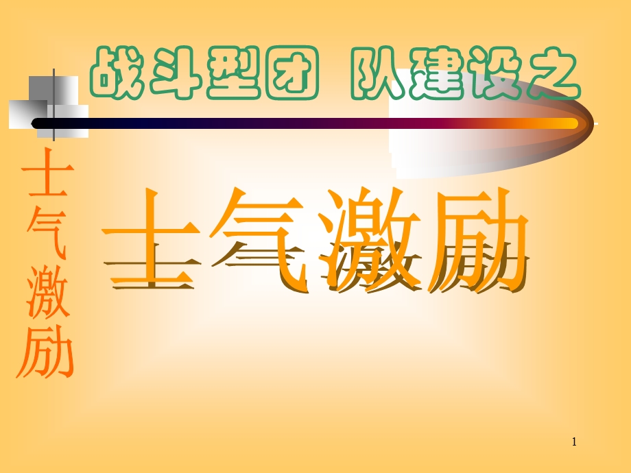 战斗型团队之士气激励.ppt_第1页