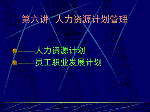 人力资源计划人力资源计划概述.ppt