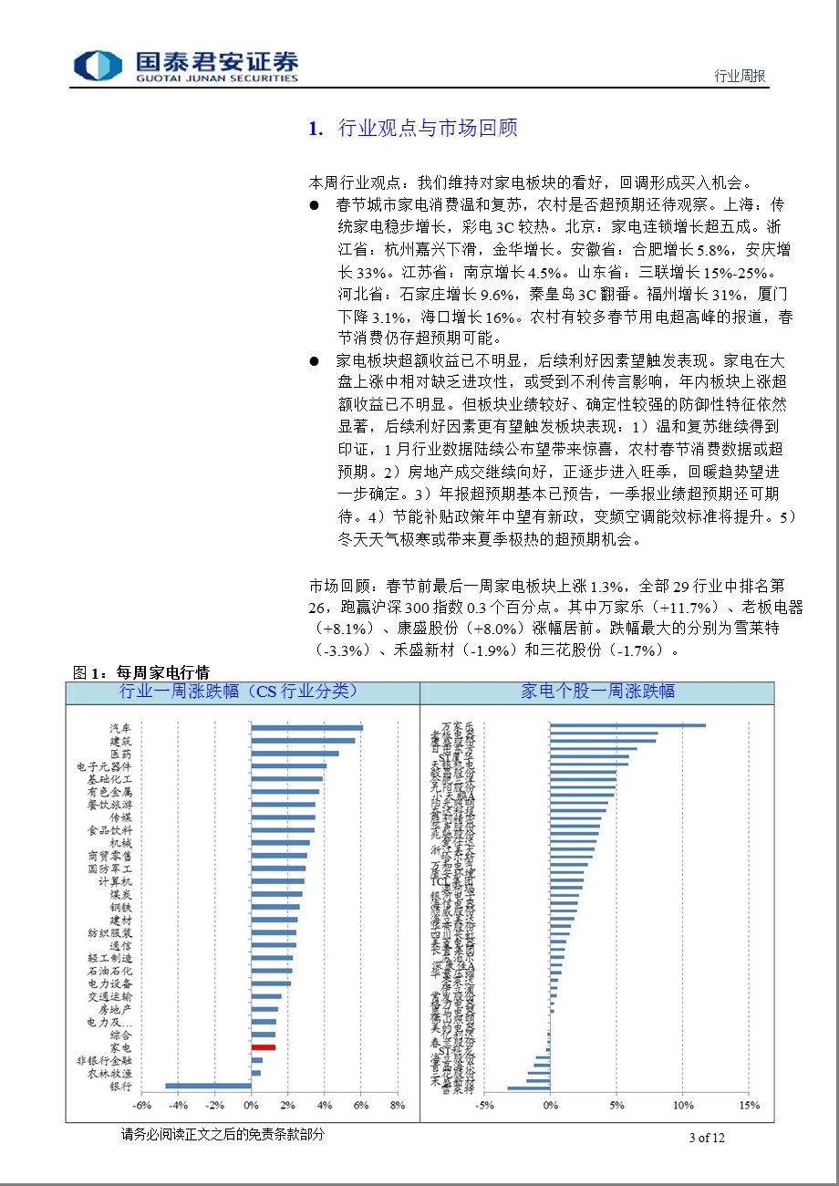 家电行业周报2013年第4期：春节家电销售再证温和复苏-130219.ppt_第3页