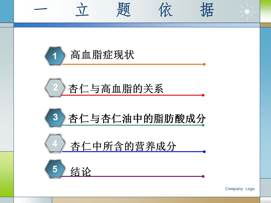 小白杏杏仁油调节大鼠血脂作用机制及其相关营养成分的研究开题报告.ppt_第3页