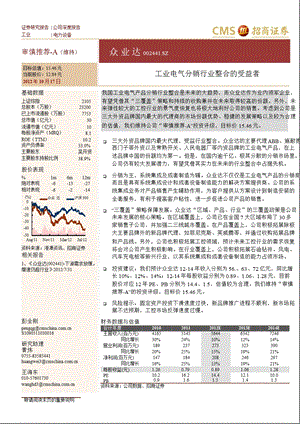 众业达(002441)：工业电气分销行业整合的受益者1018.ppt