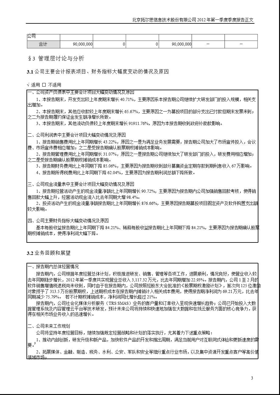 拓尔思：第一季度报告正文.ppt_第3页