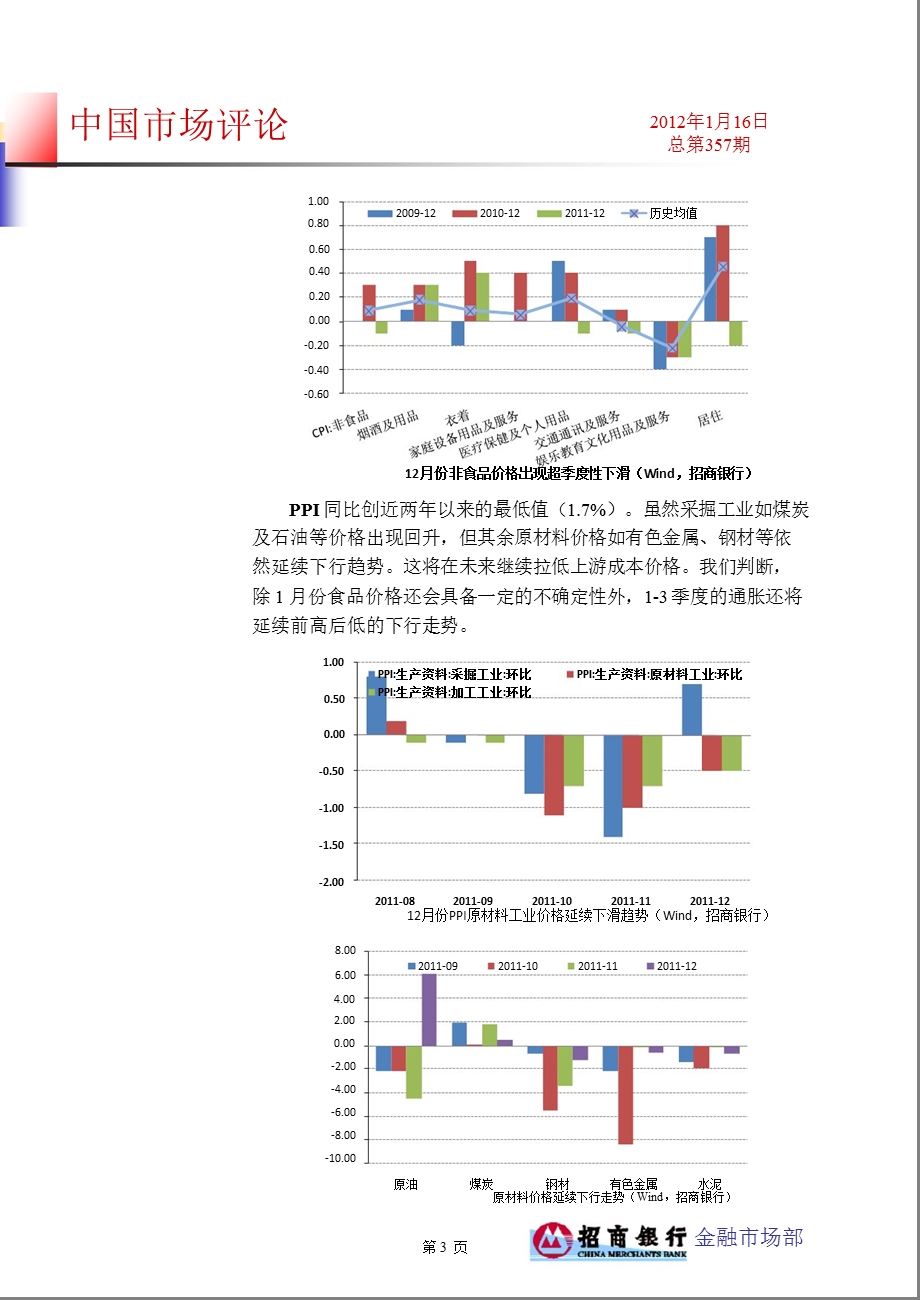 中国市场评论总第357期：分歧加大推动信用债受热捧0117.ppt_第3页